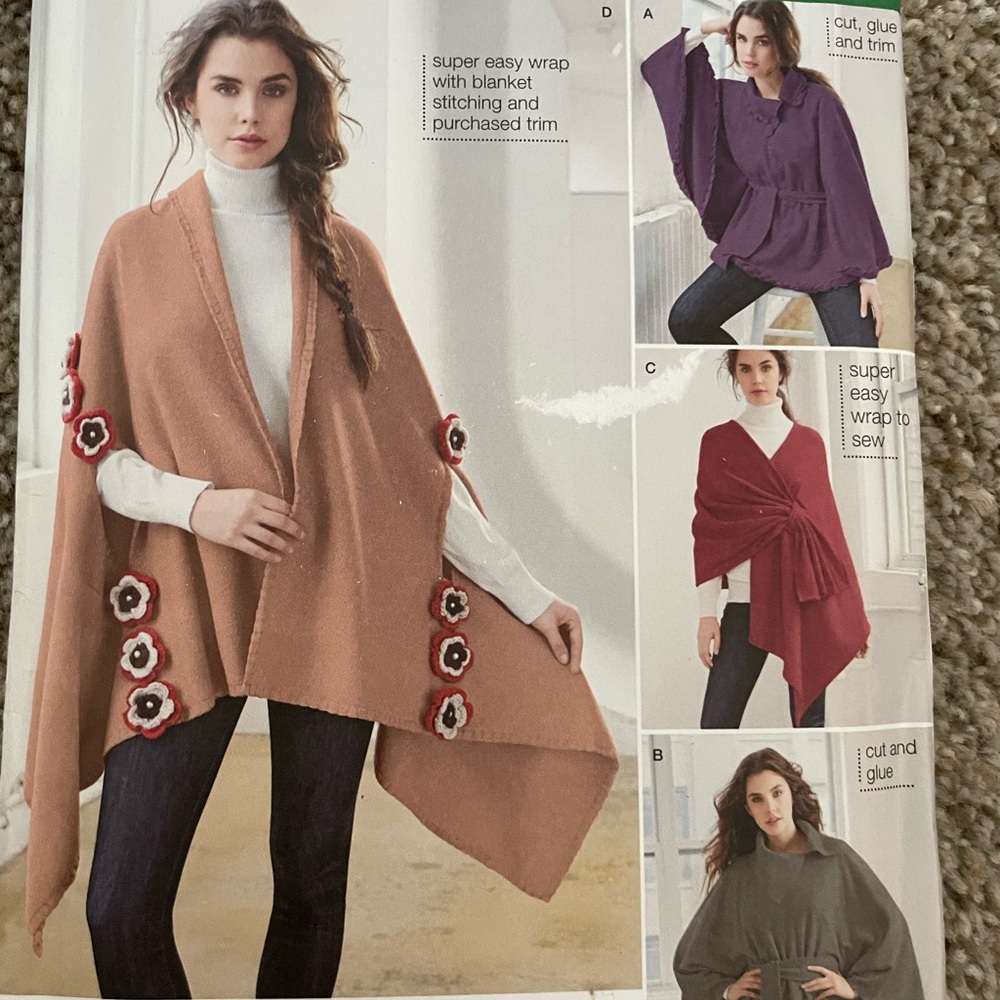 Simplicity poncho pattern 1098